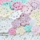 Knitted decor for scrap kit Beloved. Scrapbooking Elements. Natalie crochet flowers. Online shopping on My Livemaster.  Фото №2
