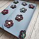 Blue leather notebook with flowers, Notebooks, St. Petersburg,  Фото №1