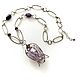 Tulip necklace with amethyst purple necklace purple flower decoration, Necklace, Moscow,  Фото №1