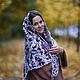 Warm cozy lilac neck scarf. Shawls1. ZanKa. My Livemaster. Фото №4