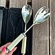 Vintage Cutlery Bone New Set Lenne Bjerre. Vintage Cutlery. *¨¨*:·.Vintage Box.·:*¨¨*. Интернет-магазин Ярмарка Мастеров.  Фото №2