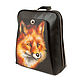 Women's flat leather backpack ' Fox'. Classic Bag. Pelle Volare. Online shopping on My Livemaster.  Фото №2
