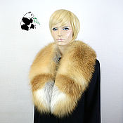 Аксессуары handmade. Livemaster - original item Chic detachable fur collar from fur bright red Fox.. Handmade.