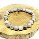 Order Grey quartz bracelet with hematite. Selberiya shop. Livemaster. . Bead bracelet Фото №3
