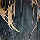 Панно "тёмный дождь" 100х70см абстракция. Панно. Даня Дунай - картины и декор стен. Ярмарка Мастеров.  Фото №4