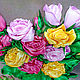 The picture is embroidered with ribbons of Roses. Pictures. lentochnyj-raj. My Livemaster. Фото №5