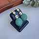 Серьги с жемчугом и зелеными подвесками. Серьги классические. Storm Jewellery. Ярмарка Мастеров.  Фото №5
