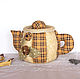 Order Teapot - box in a brown check. Candy bowl, kitchen decoration. Elena Gavrilova. Livemaster. . Box Фото №3