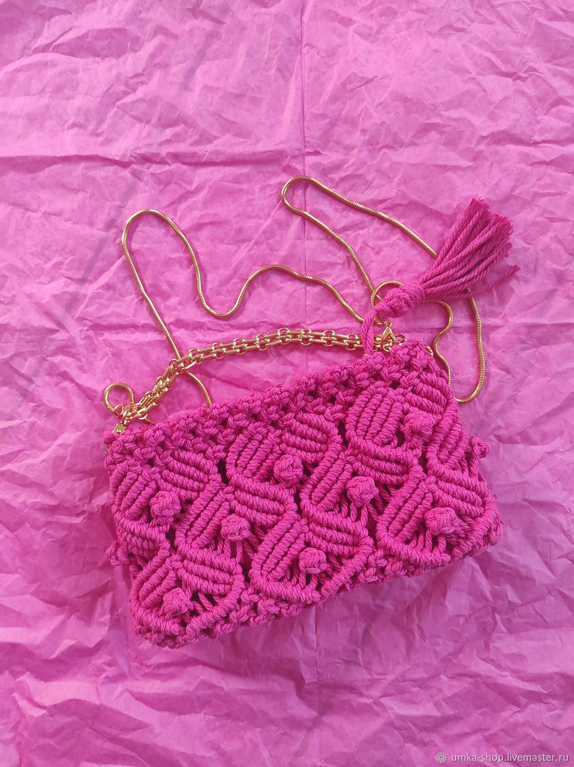 Маленькая сумочка клатч макраме в стиле бохо в интернет-магазине на ...