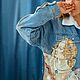 Заказать Рисунки на одежде Роспись джинсовки Куртка с принтом Боттичелли. Наталья Ридная. NataliaDenimArt. Ярмарка Мастеров. . Куртки Фото №3