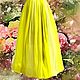 желтая шифоновая юбка 12 клинка юбка из желтого шифона желтая юбка яркая юбка солнечная юбка