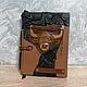 Leather diary. A symbol of health and wealth. The Bull and the Key, Gift books, Barnaul,  Фото №1