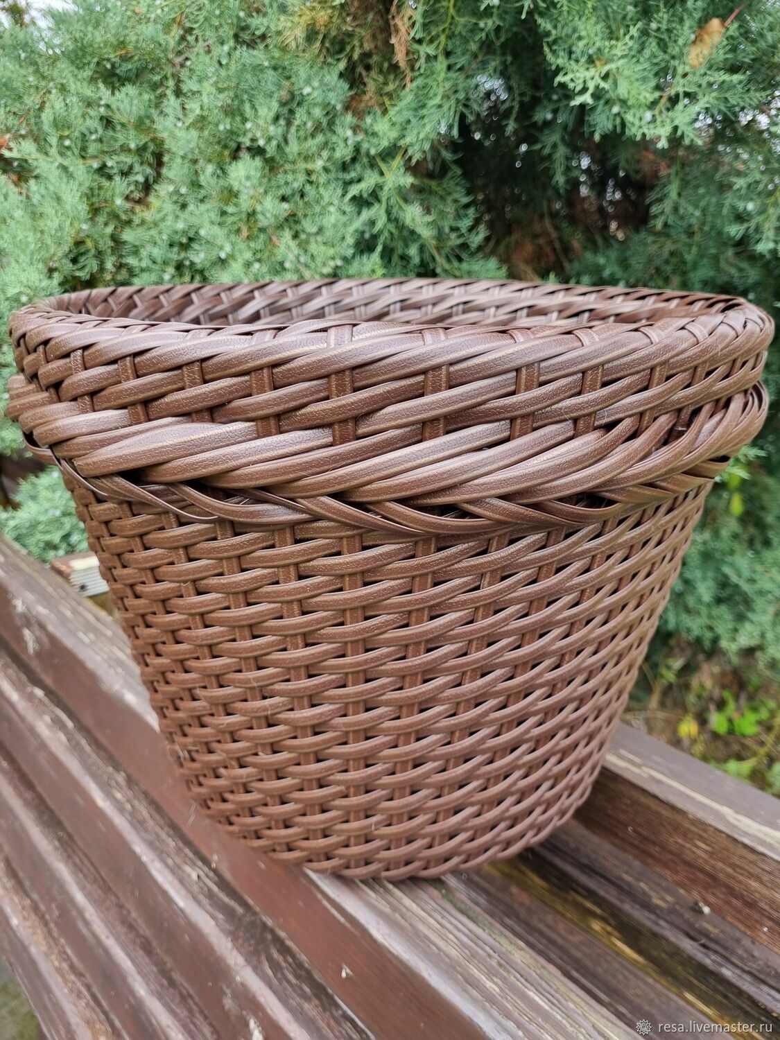 Кашпо из искусственного ротанга 20 литров в интернет-магазине на ...