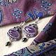 Silver earrings with beads 'SIM - SIM'. Earrings. Ludmila (Ludmila-biser) (Ludmila-biser). My Livemaster. Фото №6