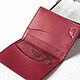 Red Berry Leather Passport Cover, Personalized Passport Wallet. Passport cover. Two Starlings. My Livemaster. Фото №5