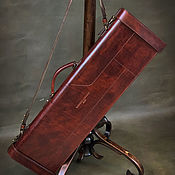 Сувениры и подарки handmade. Livemaster - original item Leather trunk for fitting, mod. Hambrusch Antic Red. Handmade.