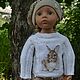 Sweater 'My bunny' for Gotz doll. for doll 45-50 cm, Clothes for dolls, Samara,  Фото №1