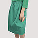 Green cotton skirt with elastic band. Skirts. Yana Levashova Fashion. Online shopping on My Livemaster.  Фото №2