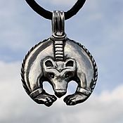 Украшения handmade. Livemaster - original item Pendant amulet Perm bear silver. Handmade.