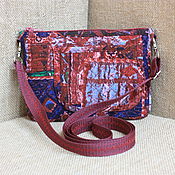 Сумки и аксессуары handmade. Livemaster - original item Small handbag, for phone, for walking, eco, cotton, Ethno. Handmade.