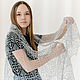 Shawl White night openwork knitted linen bactus linen. Shawls. Bright Shawls by BorchankaZL. My Livemaster. Фото №6
