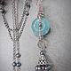Sautoir necklace with aquamarine and pearls Night Sea (silver). Necklace. Kseniya Sakharnova. My Livemaster. Фото №4