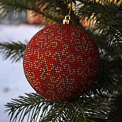 Сувениры и подарки handmade. Livemaster - original item Christmas ball 8cm Decoration on Christmas tree gift for new year 2020 ball. Handmade.