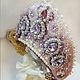 Kokoshnik lila con diamantes de imitación y perlas. Tiaras. Your crowN (Your-crowN). Интернет-магазин Ярмарка Мастеров.  Фото №2