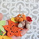 Order Acorns knitted decor for scrap. Natalie crochet flowers. Livemaster. . Scrapbooking Elements Фото №3