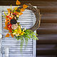  Осенний венок Осенний декор Декор на Хелоуин, Интерьерные венки, Берлин,  Фото №1