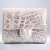 Сумки и аксессуары handmade. Livemaster - original item Crocodile Genuine Leather Wallet IMA0079Pearl45. Handmade.