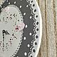 Wooden clock ' Pink-gray Shabby'. Watch. beautifulcrafts. My Livemaster. Фото №6