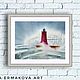 Painting The Sea. Seascape. Painting lighthouse landscape. Pictures. Olga Ermakova art. My Livemaster. Фото №4