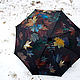 Paraguas negro Estampado personalizado Hojas de Otoño. Umbrellas. UmbrellaFineArt. Ярмарка Мастеров.  Фото №6