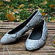 Ballet shoes made from Python natural. Lining leather, Ballet flats, Moscow,  Фото №1
