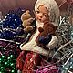 Заказать Ватная игрушка«Девочка с игрушками». Elena Romanova Dolls. Ярмарка Мастеров. . Елочные игрушки Фото №3