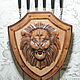 Panel 'Lion' for skewers, Gifts for hunters and fishers, Vacha,  Фото №1