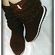 Сапожки утеплённые "Горький Шоколад". Сапоги. Ботинки от Маринки. Ярмарка Мастеров.  Фото №4