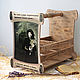 'Master and Margarita' Wooden bookcase, box. Storage Box. Helena Shelk (alenamasterrnd). Online shopping on My Livemaster.  Фото №2