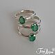 Order Ring: Silver ring with emerald. tira-bijou. Livemaster. . Rings Фото №3