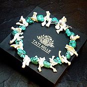 Украшения handmade. Livemaster - original item Necklace of turquoise and mother-of-pearl 