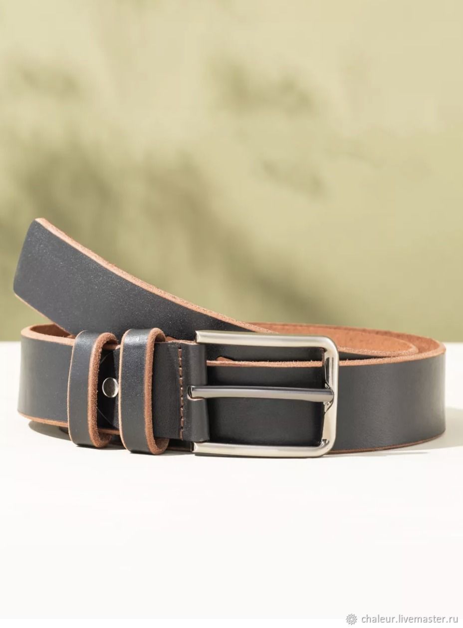 Ремень мужской из натуральной кожи в интернет-магазине Ярмарка Мастеров ...