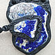 Order Key chain with lapis lazuli in the skin. Marina Lambrozo leather and stone. Livemaster. . Key chain Фото №3