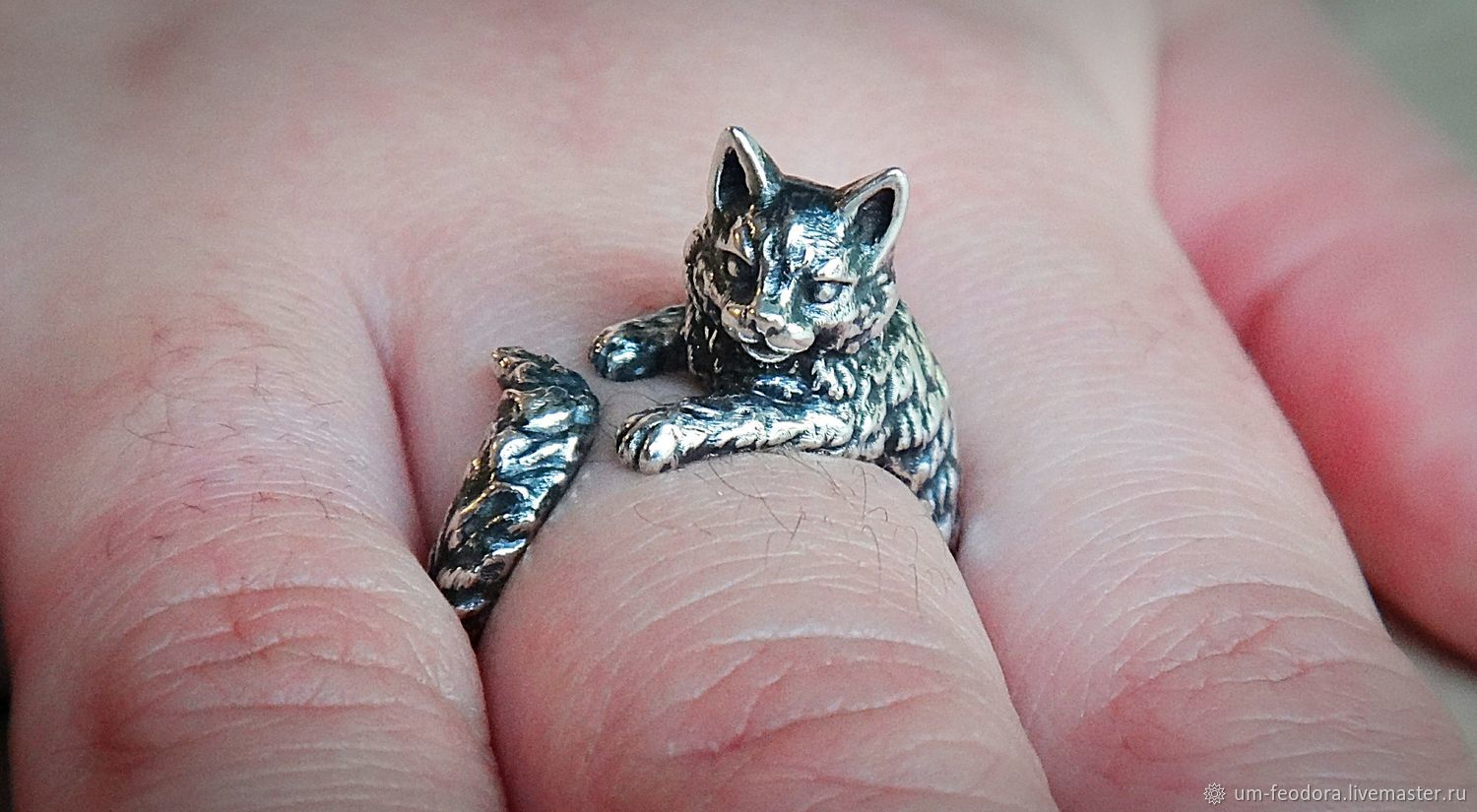 Кольцо с котом