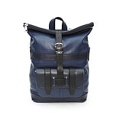 Сумки и аксессуары handmade. Livemaster - original item Backpacks: Bag backpack leather women`s blue Vito Mod.SR33-161. Handmade.