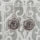 Earrings with antique silver coins, Earrings, Tomsk,  Фото №1