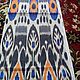 Uzbek silk ikat. The cloth hand weaving of Adras. ST027, Fabric, Odintsovo,  Фото №1