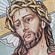 Икона вышитая крестом Иисус Христос, вышивка крестом. Иконы. Алёна (Sweet Home). Интернет-магазин Ярмарка Мастеров.  Фото №2