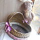 Wicker bassinet for doll. Reborn. paperchest (paperchest). My Livemaster. Фото №6