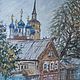 Картина в раме для интерьера. Тихий городок, Картины, Суздаль,  Фото №1